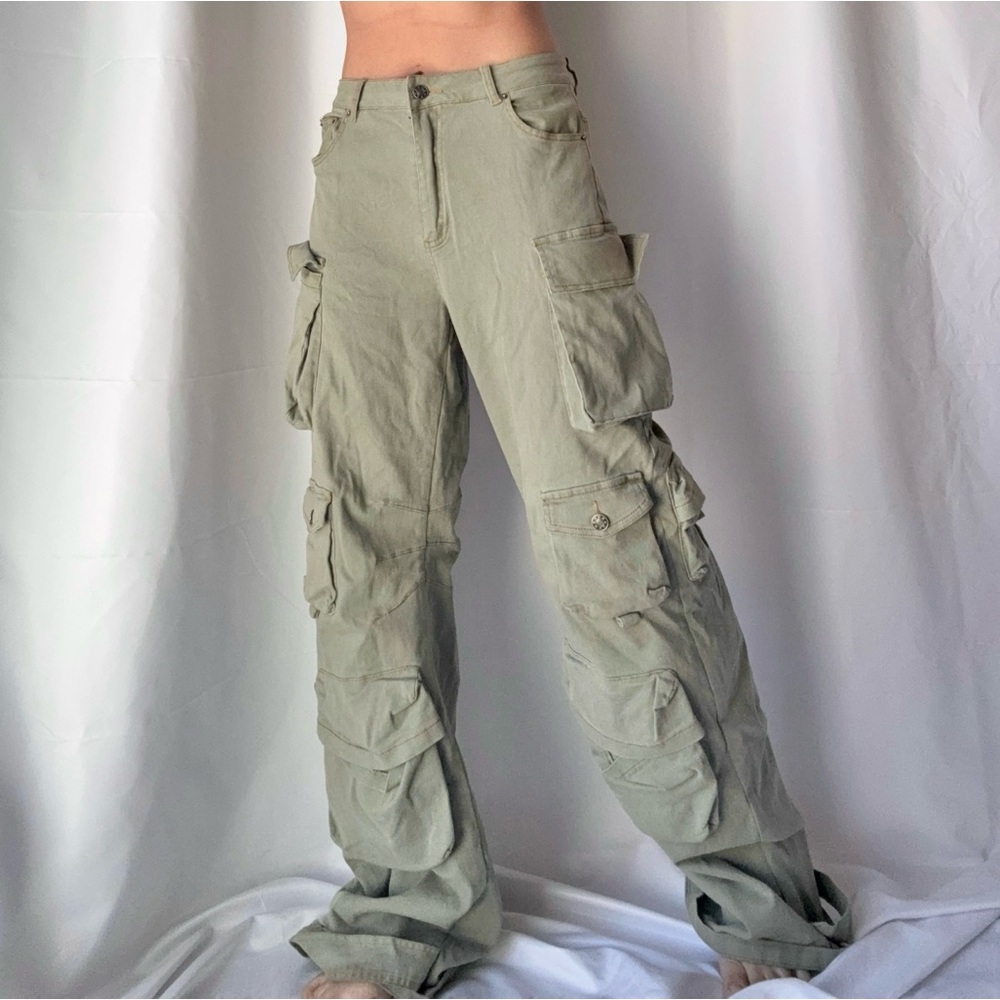 Akira Sage Cargo Heavy Twill Baggy Pants - Picture 2 of 4